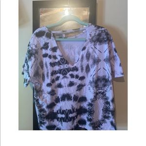 PURPLE \ BLACK TIE DYE SHIRT